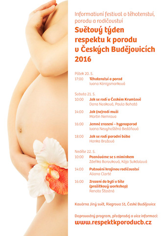 Světový týden respektu k porodu v Českých Budějovicích